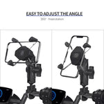 ZH-1558A1 Supporto per telefono in lega di alluminio a forma di X per manubrio moto, ZH-1558A1