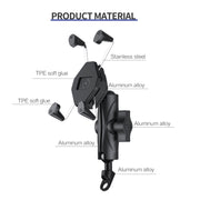 ZH-1558B1 Supporto per telefono in lega di alluminio a forma di X per specchietto retrovisore moto, ZH-1558B1