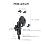 ZH-1558B1 Supporto per telefono in lega di alluminio a forma di X per specchietto retrovisore moto, ZH-1558B1