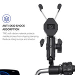 ZH-1558B1 Supporto per telefono in lega di alluminio a forma di X per specchietto retrovisore moto, ZH-1558B1