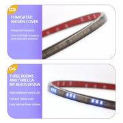 S20-200CM 200cm DC12V-24V Car Rear LED RGB Luci di marcia diurna Striscia Lampada colorata, S20-200CM