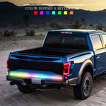 S20-200CM 200cm DC12V-24V Car Rear LED RGB Luci di marcia diurna Striscia Lampada colorata, S20-200CM