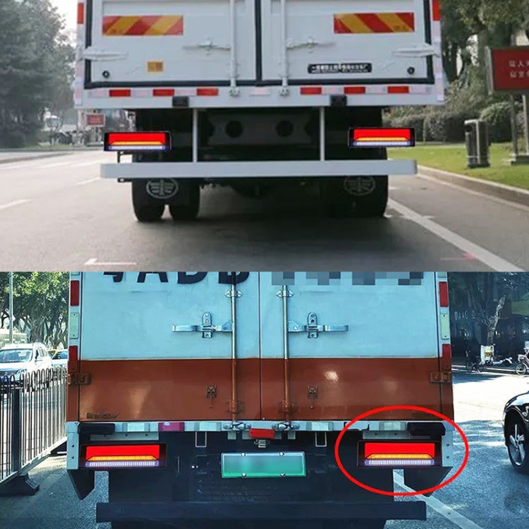 2 pezzi per rimorchio per camion pesanti, guida luminosa 147 LED, luce freno a tre colori