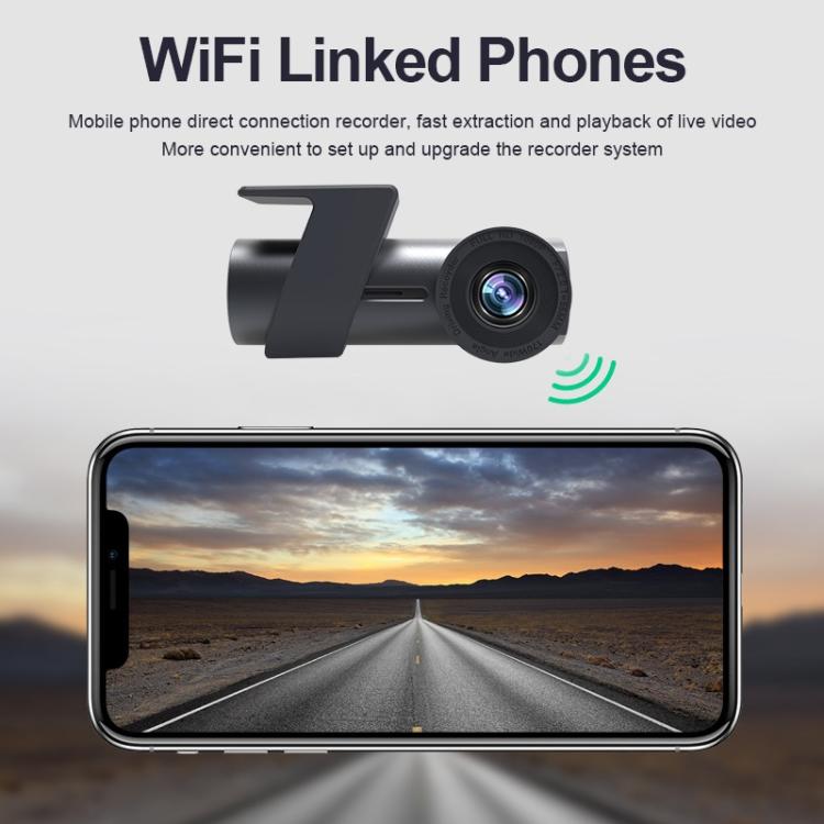 Registratore di guida per auto con rotazione a 360 gradi nascosta con telecamera singola WiFi per auto, WiFi Single Camera