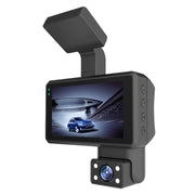 Registratore di guida per dash cam per auto con visione notturna a infrarossi HD con doppia fotocamera anteriore e interna, Front and Inner