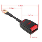 Connettore per fibbie di estensione da 20 cm con clip per cintura di sicurezza per sedile anteriore dell'auto, Extension Strap Length: 20cm