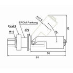 Interruttore a galleggiante per livello acqua liquidi 10W