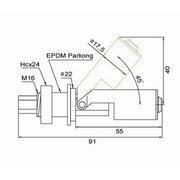 Interruttore a galleggiante orizzontale con sensore del livello dell'acqua del liquido della piscina per acquari da 10 W, Pool Liquid Water Level Sensor