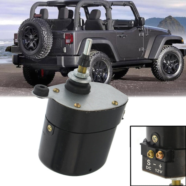 Motore tergicristallo anteriore per caravan 12V 01287358 per trattore Jeep Willys, Short Shaft