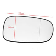 Specchietto retrovisore grandangolare lato sinistro per auto 30495 per Saab 93 2003-2010, guida a destra, Left Side