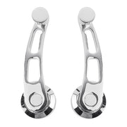 Maniglia a leva per porta a manovella elettrolitica da 4-1/4 pollici per auto per Chevrolet / Ford / Chrysler, For Chevrolet / Ford