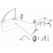 Cavo maniglia porta esterna anteriore sinistra e destra per Mercedes-Benz Smart Forfour 454, Car Exterior Door Handle Cable