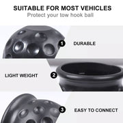 2 in 1 / Set Tappo di copertura della sfera di traino del camion per auto Protezione della sfera di traino del gancio di traino, 2 in 1