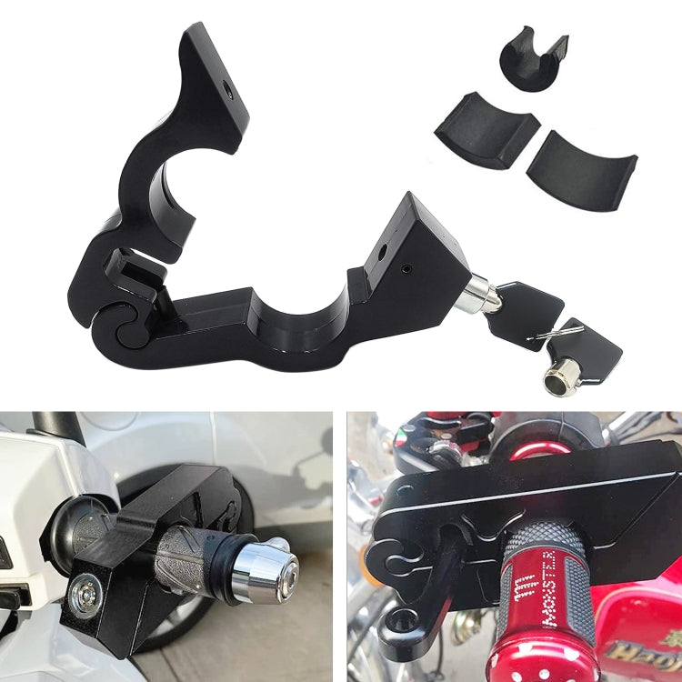 Blocco maniglia acceleratore in lega di alluminio per moto, Throttle Handle Lock (Black), Throttle Handle Lock (Blue), Throttle Handle Lock (Red)