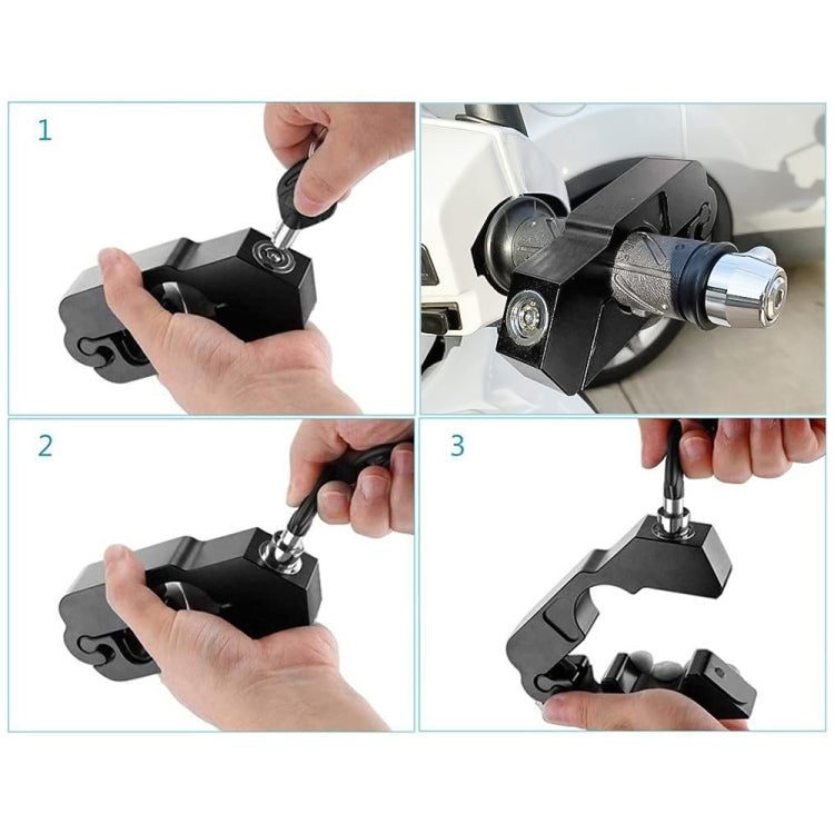 Blocco maniglia acceleratore in lega di alluminio per moto, Throttle Handle Lock (Black), Throttle Handle Lock (Blue), Throttle Handle Lock (Red)