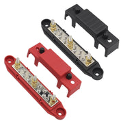 1 paio di barre collettrici per batteria con morsettiera di distribuzione dell'alimentazione M6 da 48 V 150 A con morsettiera, M6 with Terminal Block