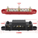 1 paio di barre collettrici per batteria con morsettiera di distribuzione dell'alimentazione M6 da 48 V 150 A con morsettiera, M6 with Terminal Block