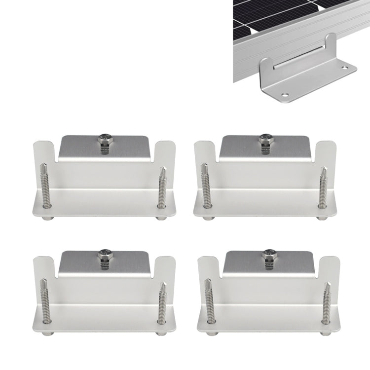 Staffa in lega di alluminio per pannello solare per camper da esterno, Solar Panel Bracket