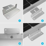 Staffa in lega di alluminio per pannello solare per camper da esterno, Solar Panel Bracket