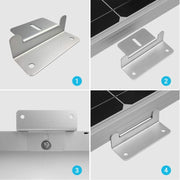 Staffa in lega di alluminio per pannello solare per camper da esterno, Solar Panel Bracket
