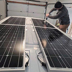 Staffa in lega di alluminio per pannello solare per camper da esterno, Solar Panel Bracket