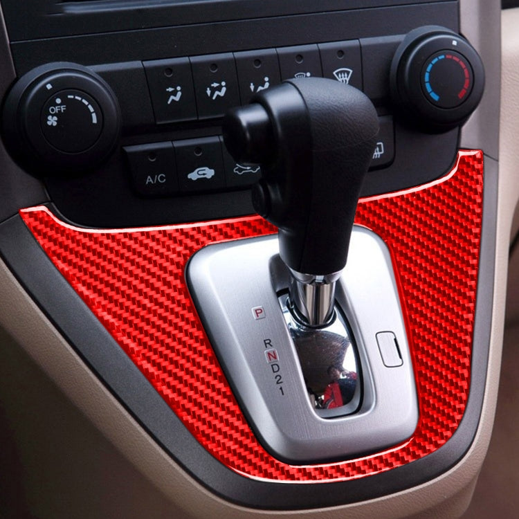 Per Honda CRV 2007-2011 Adesivo decorativo per telaio del pannello del cambio dell'auto in fibra di carbonio, guida a destra e a sinistra universale, Car Gear Panel Frame