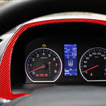 Per Honda CRV 2007-2011 Adesivo decorativo per cornice cruscotto auto in fibra di carbonio, guida a destra e sinistra universale, Car Dashboard Frame