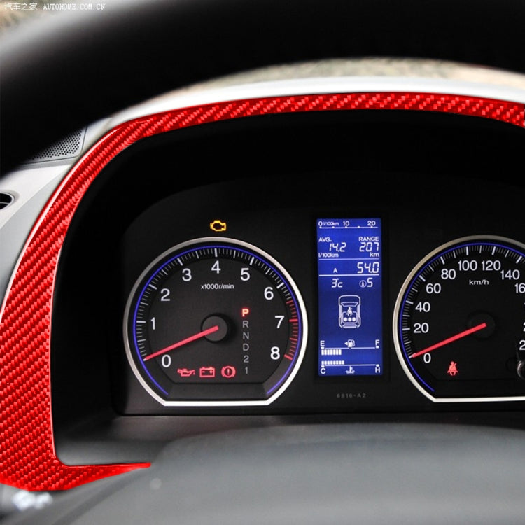 Per Honda CRV 2007-2011 Adesivo decorativo per cornice cruscotto auto in fibra di carbonio, guida a destra e sinistra universale, Car Dashboard Frame