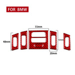Set da 5 pezzi per BMW Serie 3 E90 Adesivo decorativo per presa d'aria per auto in fibra di carbonio di alta qualità, guida a destra e a sinistra universale, High Matching Car Air Outlet