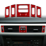 Set da 5 pezzi per BMW Serie 3 E90 Adesivo decorativo per presa d'aria per auto in fibra di carbonio di alta qualità, guida a destra e a sinistra universale, High Matching Car Air Outlet