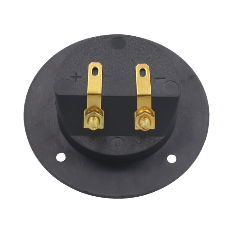 2 in 1 / Set Scatola per altoparlanti con jack caricati a molla con doppia rilegatura rotonda in oro placcato per auto, 2 in 1 / Set