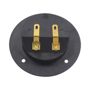 2 in 1 / Set Scatola per altoparlanti con jack caricati a molla con doppia rilegatura rotonda in oro placcato per auto, 2 in 1 / Set