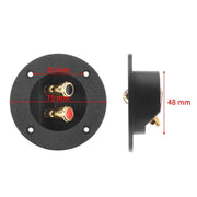 2 in 1 / Set Scatola per altoparlanti con jack caricati a molla con doppia rilegatura rotonda in oro placcato per auto, 2 in 1 / Set