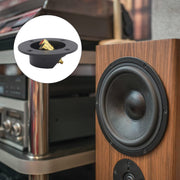 2 in 1 / Set Scatola per altoparlanti con jack caricati a molla con doppia rilegatura rotonda in oro placcato per auto, 2 in 1 / Set