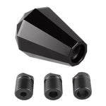 Pomello del cambio in metallo a forma di diamante universale per auto, Black, Blue, Purple, Red, Silver