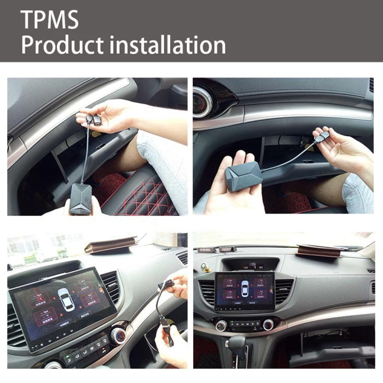 Sistema di monitoraggio della pressione dei pneumatici USB TPMS Android con sensore interno per autoradio lettore DVD, with Internal Sensor