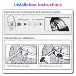 Sistema di monitoraggio della pressione dei pneumatici USB TPMS Android con sensore interno per autoradio lettore DVD, with Internal Sensor