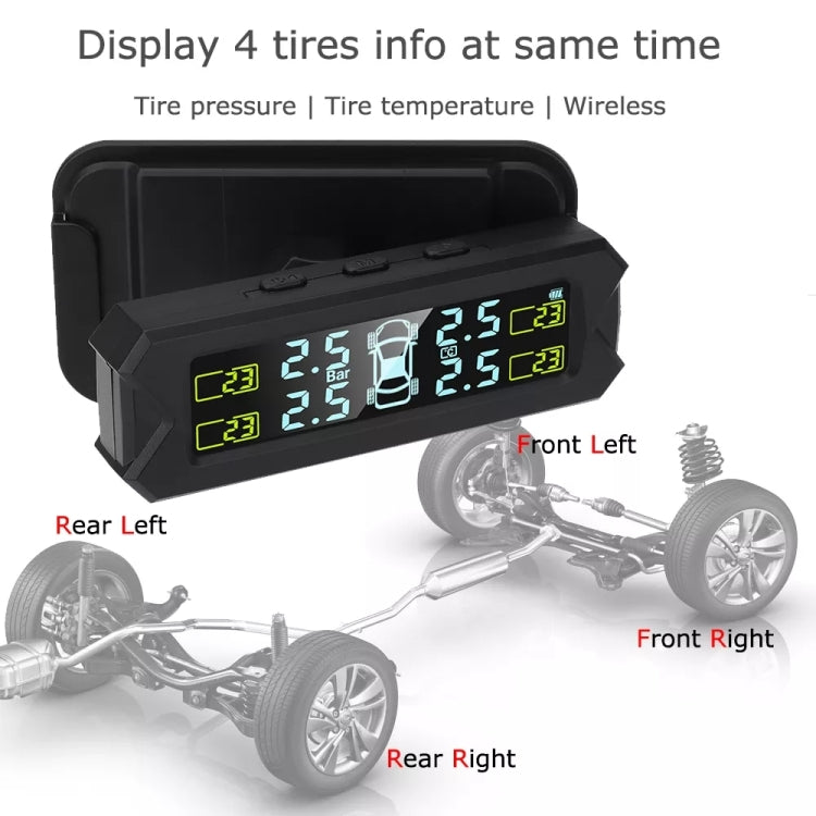Sistema di monitoraggio della pressione dei pneumatici a ricarica solare per auto ad alta precisione TPMS, sensore acustico esterno, External Beep Sensor