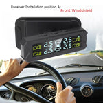 Sistema di monitoraggio della pressione dei pneumatici a ricarica solare per auto ad alta precisione TPMS, sensore acustico esterno, External Beep Sensor