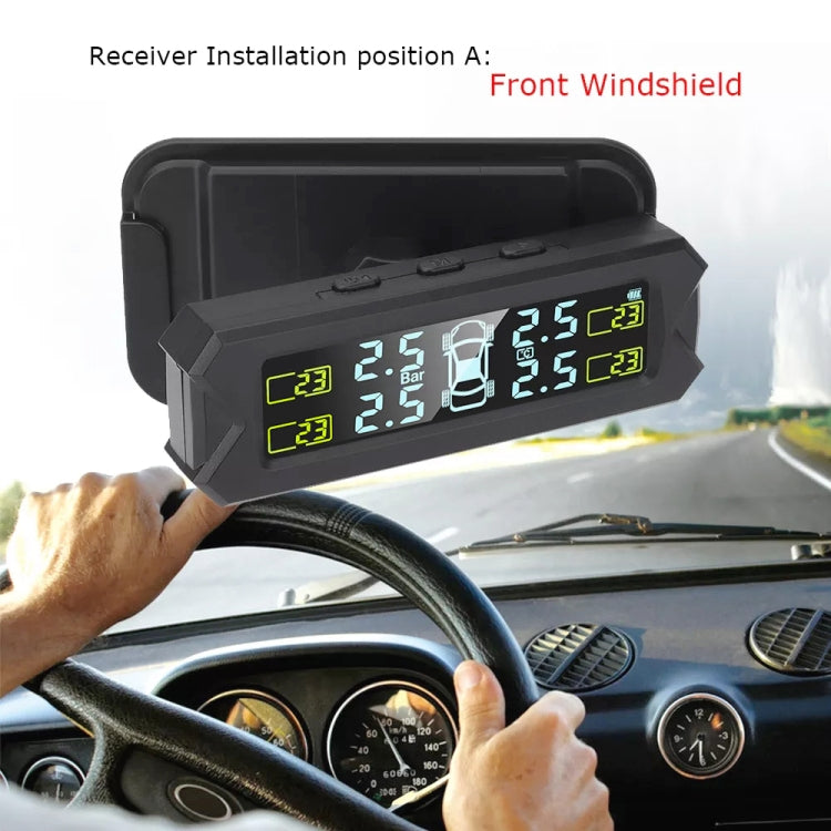 Sistema di monitoraggio della pressione dei pneumatici a ricarica solare per auto ad alta precisione TPMS, sensore acustico esterno, External Beep Sensor