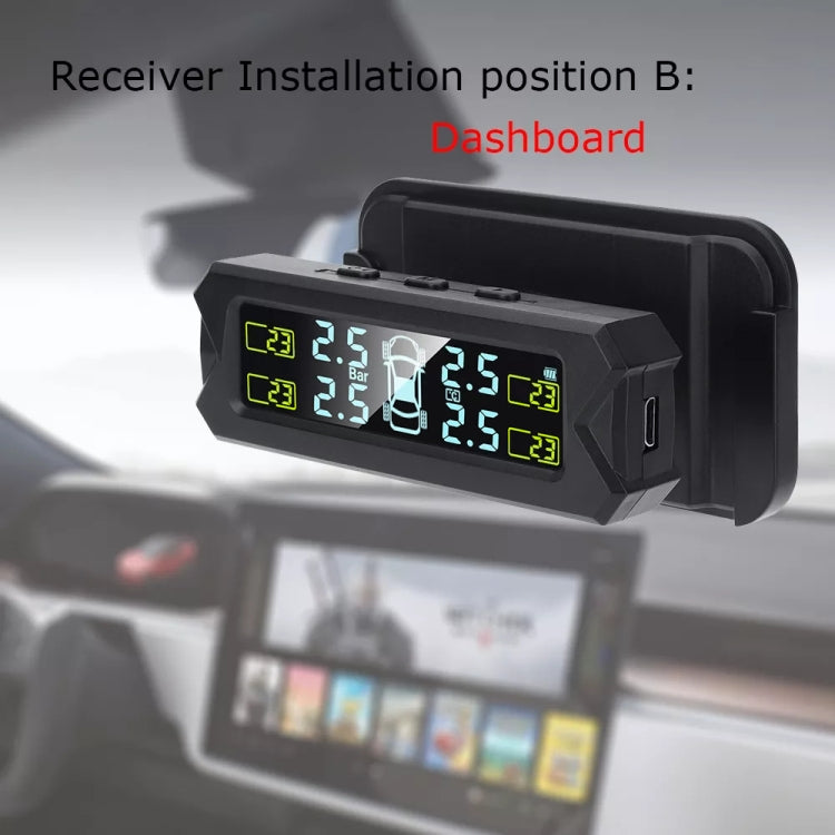Sistema di monitoraggio della pressione dei pneumatici a ricarica solare per auto ad alta precisione TPMS, sensore acustico esterno, External Beep Sensor