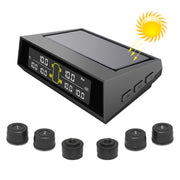 Sistema di monitoraggio della pressione dei pneumatici wireless solare per auto TPMS 6 sensori esterni per autobus per camion a 6 ruote, Solar Wireless Tire Pressure Monitoring