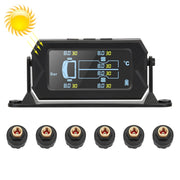 Sistema di monitoraggio della pressione dei pneumatici wireless solare da 15 bar TPMS 6 sensori esterni per autobus per camion a 6 ruote, 15Bar