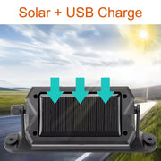 Sistema di monitoraggio della pressione dei pneumatici wireless solare da 15 bar TPMS 6 sensori esterni per autobus per camion a 6 ruote, 15Bar