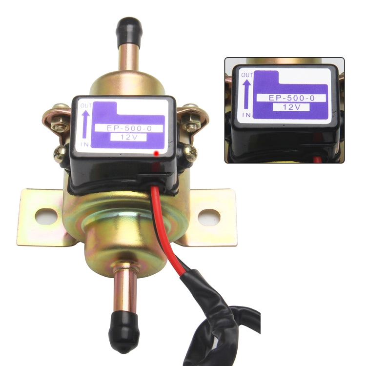 EP-500-0 Pompa elettrica del carburante per modifica auto 12V, EP-500-0 (Gold), EP-500-0 (Black)