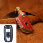 Per BMW Blade Style Car Custodia protettiva per chiave in pelle di vacchetta, versione a due chiavi, For BMW, Two Keys Version