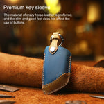 Per BMW Blade Style Car Custodia protettiva per chiave in pelle di vacchetta, versione a tre chiavi, For BMW, Three Keys Version