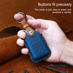 Custodia protettiva per chiave in pelle di vacchetta per auto Honda, versione a quattro chiavi, For Honda , Four Keys Version, For Honda, Four Keys Version