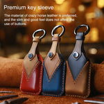 Custodia protettiva per chiave in pelle di vacchetta per auto Honda, versione a quattro chiavi, For Honda , Four Keys Version, For Honda, Four Keys Version