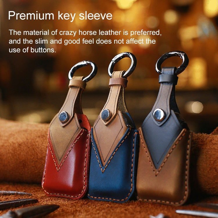 Custodia protettiva per chiave in pelle di vacchetta per auto Honda, versione a quattro chiavi, For Honda , Four Keys Version, For Honda, Four Keys Version